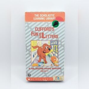 Clifford’s Fun With Letters (VHS 1988) Rare Vintage‎ Scholastic ‘80s